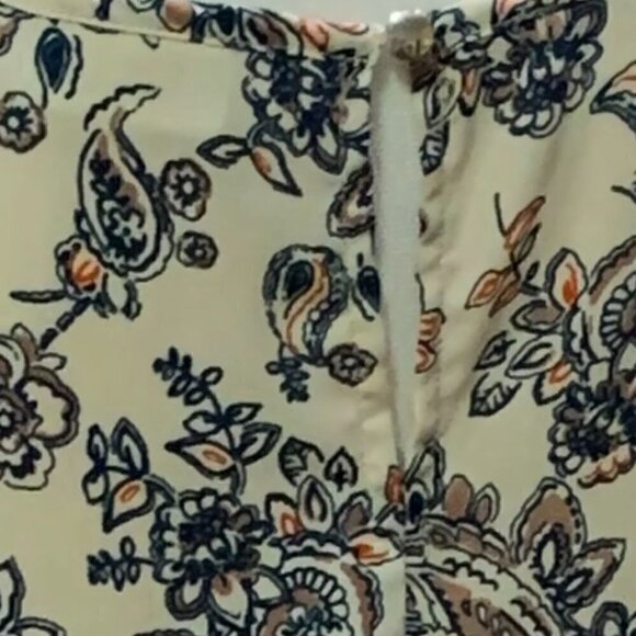 CATO Woman Ivory Blouse with Blue & Orange Top - Picture 5 of 5